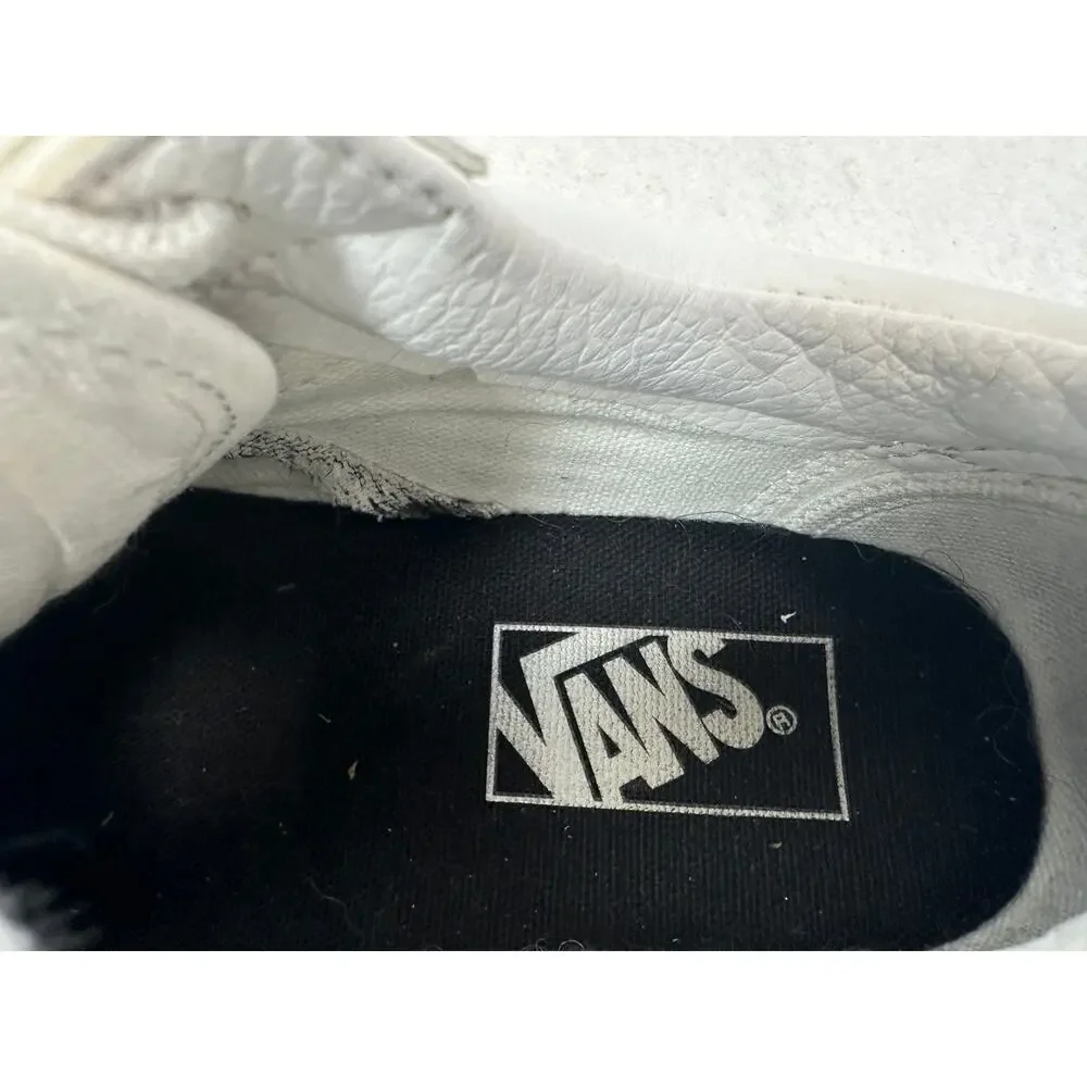 VANS Old Skool Leather Lowtop Sneaker Women's SZ 6.5 Men's SZ 5.0 Skatelife